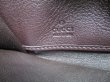 Photo10: GUCCI GG Dark Brown Leather Round Zip Wallet #a735