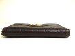 Photo5: GUCCI GG Dark Brown Leather Round Zip Wallet #a735