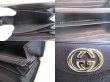 Photo9: GUCCI GG Dark Brown Leather Round Zip Wallet #a735