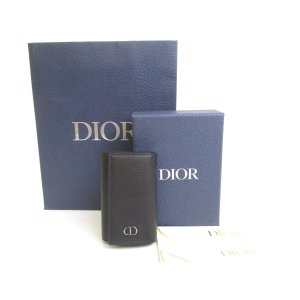 Photo: Christian Dior Black Leather 6 Pics Key Cases #a740