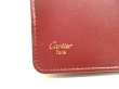 Photo10: Cartier Must de Cartier Bordeaux Leather Bifold Long Wallet #a741