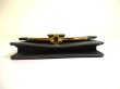 Photo5: Salvatore Ferragamo Gray Black Leather Business Card Holder #a746