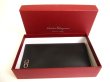 Photo12: Salvatore Ferragamo Gancini Black Leather Flap Bill Wallet #a749