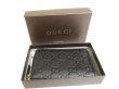 Photo12: GUCCI Guccissima Black Leather Round Zip Coin Purse #a750