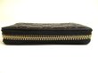 Photo6: GUCCI Guccissima Black Leather Round Zip Coin Purse #a750