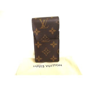 Photo: LOUIS VUITTON Monogram Leather Brown Cigarette Cases #a751