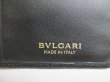 Photo10: BVLGARI Black Leather Logo Clip Gold H/W Flap Long Wallet #a766