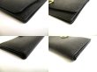 Photo7: BVLGARI Black Leather Logo Clip Gold H/W Flap Long Wallet #a766