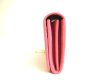Photo3: BVLGARI Pink Leather Logo Clip Gold H/W Flap Long Wallet #a769