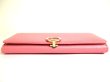 Photo5: BVLGARI Pink Leather Logo Clip Gold H/W Flap Long Wallet #a769