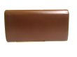 Photo2: GUCCI Double G Dark Brown Leather Flap Long Wallet #a775