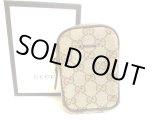 Photo: GUCCI Beige GG Canvas Cigarette Case Pouch #a779