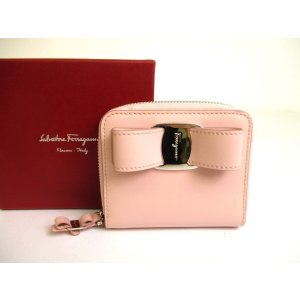 Photo: Salvatore Ferragamo Vala Light Pink Leather Bifold Wallet #a783