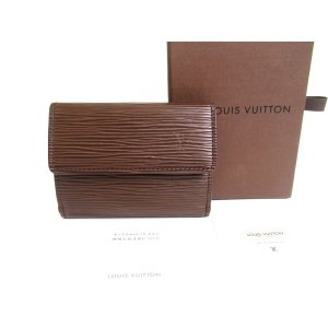 Photo: LOUIS VUITTON Epi Mocha Leather Coin Purse Ludlow #a790