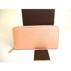 Photo: LOUIS VUITTON Epi Light Pink Leather Round Zip Zippy Wallet Purse #a804