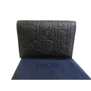 Photo: Dior Black Leather Card Holder #a808
