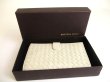 Photo12: BOTTEGA VENETA Intrecciato Off White Leather Flap Long Wallet #a857