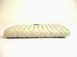 Photo5: BOTTEGA VENETA Intrecciato Off White Leather Flap Long Wallet #a857