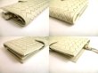 Photo7: BOTTEGA VENETA Intrecciato Off White Leather Flap Long Wallet #a857