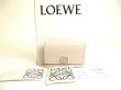 Photo1: LOEWE Anagram Light Gray Leather Business Card Holder #a874