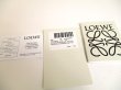Photo11: LOEWE Anagram Light Gray Leather Business Card Holder #a874