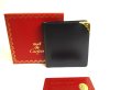 Photo1: Cartier Sapphire de Cartier Black Leather Bifold Wallet Purse #a894