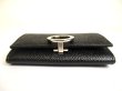 Photo5: BVLGARI Black Leather Logo Clip Coin Purse #a895