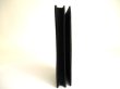 Photo4: BVLGARI Man Black Leather Flap BIfold Long Wallet #a897