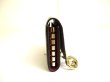 Photo4: GUCCI GG Coating Canvas Wine Red Leather 6 Pics Key Chain #a902