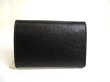 Photo2: GUCCI Metal G Black Leather 6 Pics Key Chain #a905