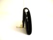 Photo3: GUCCI Metal G Black Leather 6 Pics Key Chain #a905