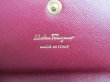 Photo10: Salvatore Ferragamo Gancini Pink Beige Leather Flap Long Wallet #a906