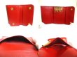 Photo8: PRADA Red Saffiano Metal Leather 6 Pics Key Chain #a909