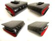 Photo7: Christian Louboutin Loubi54 Black Red Leather Bifold Wallet #a911