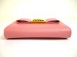 Photo6: PRADA Pink Saffiano Ribbon Leather Card Case Card Holder #a916