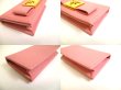 Photo7: PRADA Pink Saffiano Ribbon Leather Card Case Card Holder #a916