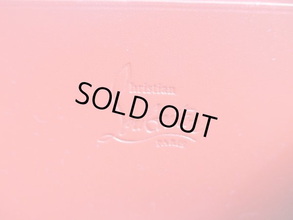 Photo10: Christian Louboutin Panettone Black Leather Round Zip Coin Purse #a923