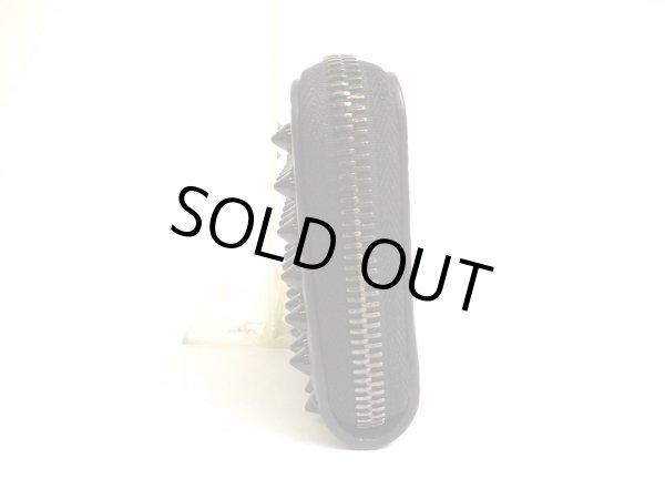 Photo3: Christian Louboutin Panettone Black Leather Round Zip Coin Purse #a923