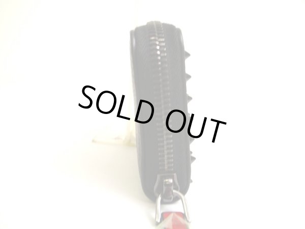 Photo4: Christian Louboutin Panettone Black Leather Round Zip Coin Purse #a923