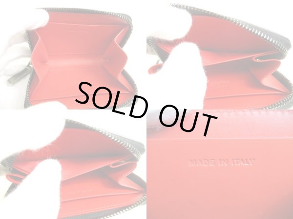 Photo9: Christian Louboutin Panettone Black Leather Round Zip Coin Purse #a923