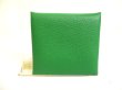 Photo2: HERMES Bamboo & Rose darling Chevre Myzore Leather Coin Purse Bastia #a925
