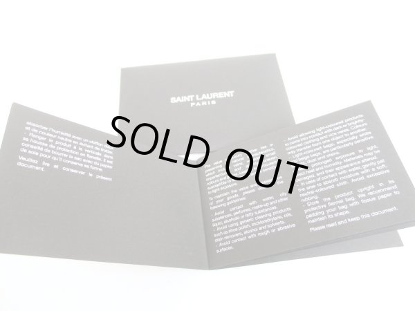 Photo12: Yves Saint Laurent YSL Black Leather Card Holder #a928