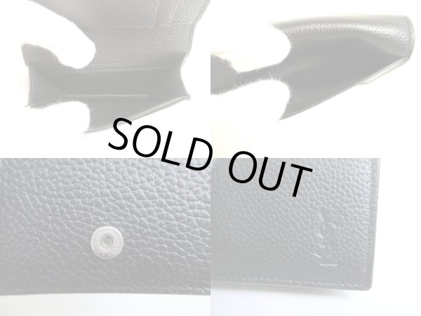 Photo9: Yves Saint Laurent YSL Black Leather Card Holder #a928