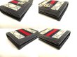 Photo7: GUCCI GG Navy Blue Leather Beige Ophidia GG Canvas Bifold Wallet #a933