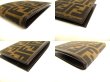 Photo7: FENDI Zucca Khaki Canvas Brown Leather Bifold Wallet Compact Wallet #a934