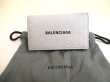 Photo1: BALENCIAGA Gray Glitter Leather Silver H/W 6 Pics Key Chain #a936