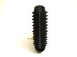 Photo3: Christian Louboutin Panettone Black Leather Spikes Round Zip Wallet #a942