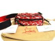 Photo1: Christian Louboutin Red Nylon Waist Packs Belt Bag Pouch #a946