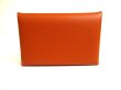 Photo2: HERMES Veau Epson Veau Epson Leather Card Case Card Holder Calvi #a947