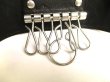 Photo9: BOTTEGA VENETA Black Leather Silver H/W 6 Pics Key Chain #a949
